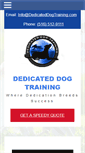 Mobile Screenshot of dedicateddogtraining.com